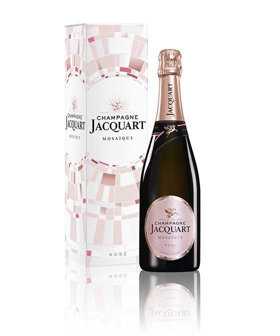 Champagne Jacquart Mosaique Brut Rose NV Gif Box